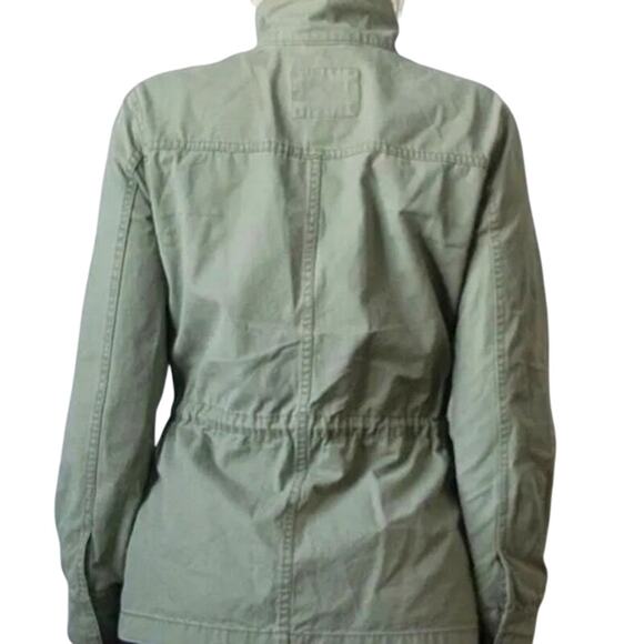 Marine Layer Utility Military Field Zip Up Jacket in Faded Olive Green Size XL - Picture 3 of 12